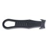 Safety Cutter Box Cutter Knife with Double Shielded Blade, Black, 5/Pack1