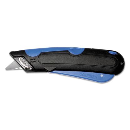 Easycut Self-Retracting Cutter with Safety-Tip Blade and Holster, Black/Blue1