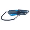 Easycut Self-Retracting Cutter with Safety-Tip Blade and Holster, Black/Blue2