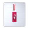 Glow-In-The-Dark Safety Sign, Fire Extinguisher, 4 x 13, Red2