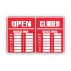 Business Hours Sign Kit, 15 x 19, Red1