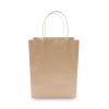 Premium Shopping Bag, 8" x 4" x 10.25", Brown Kraft, 50/Box2
