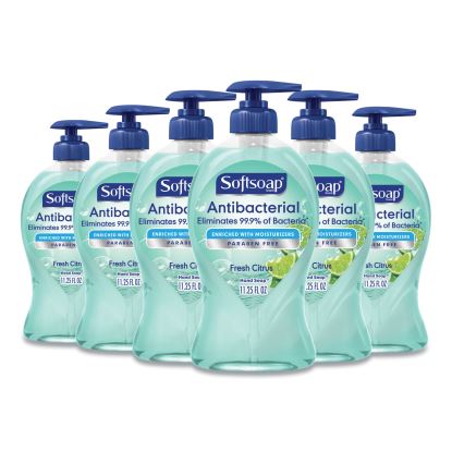 Antibacterial Hand Soap, Fresh Citrus, 11.25 oz Pump Bottle, 6/Carton1