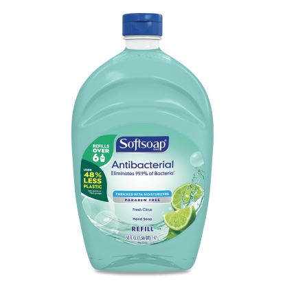 Antibacterial Liquid Hand Soap Refills, Fresh, Green, 50 oz1
