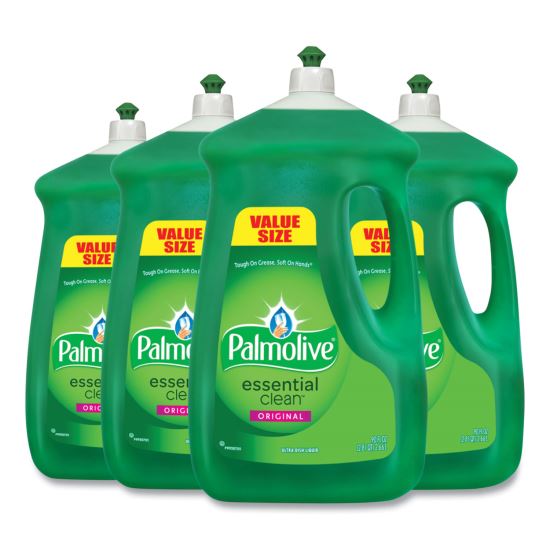 Dishwashing Liquid, Original Scent, Green, 90 oz Bottle, 4/Carton1