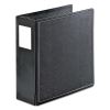 SuperLife Easy Open Locking Slant-D Ring Binder, 3 Rings, 4" Capacity, 11 x 8.5, Black1