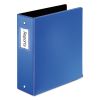 Premier Easy Open Locking Round Ring Binder, 3 Rings, 3" Capacity, 11 x 8.5, Medium Blue1