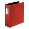 Premier Easy Open Locking Round Ring Binder, 3 Rings, 3" Capacity, 11 x 8.5, Red1