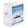 ExpressLoad ClearVue Locking D-Ring Binder, 3 Rings, 5" Capacity, 11 x 8.5, White2