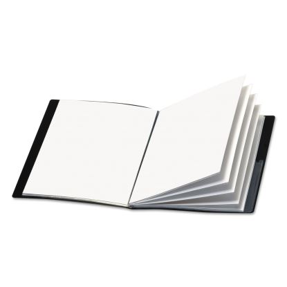 ShowFile Display Book w/Custom Cover Pocket, 24 Letter-Size Sleeves, Black1