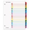 OneStep Printable Table of Contents and Dividers, 26-Tab, A to Z, 11 x 8.5, White, 1 Set1
