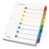 OneStep Printable Table of Contents and Dividers, 8-Tab, 1 to 8, 11 x 8.5, White, 1 Set2