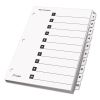 OneStep Printable Table of Contents and Dividers, 10-Tab, 1 to 10, 11 x 8.5, White, 1 Set2