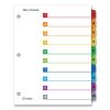 OneStep Printable Table of Contents and Dividers, 10-Tab, 1 to 10, 11 x 8.5, White, 1 Set1