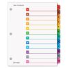 OneStep Printable Table of Contents and Dividers, 12-Tab, 1 to 12, 11 x 8.5, White, 1 Set1
