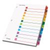 OneStep Printable Table of Contents and Dividers, 12-Tab, 1 to 12, 11 x 8.5, White, 1 Set2