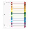 OneStep Printable Table of Contents and Dividers, 15-Tab, 1 to 15, 11 x 8.5, White, 1 Set1
