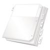 Poly Ring Binder Pockets, 11 x 8.5, Clear, 5/Pack1
