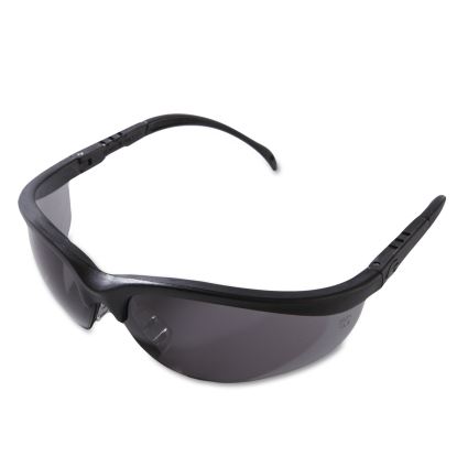Klondike Safety Glasses, Matte Black Frame, Gray Lens1