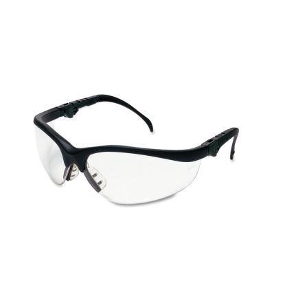 Klondike Plus Safety Glasses, Black Frame, Clear Lens1