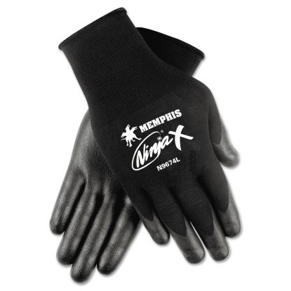 Ninja x Bi-Polymer Coated Gloves, Large, Black, Pair1