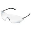 Blackjack Wraparound Safety Glasses, Chrome Plastic Frame, Clear Lens, 12/Box2