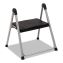 Folding Step Stool, 1-Step, 200 lb Capacity, 9.9" Working Height, Platinum/Black1