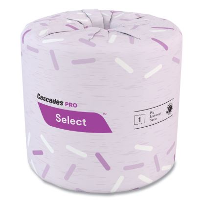 Select Standard Bath Tissue, 1-Ply, White, 4.3 x 3.25, 1,210/Roll, 80 Roll/Carton1