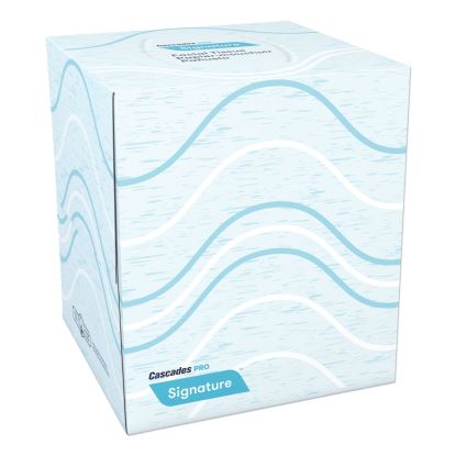 Signature Facial Tissue, 2-Ply, White, Cube, 90 Sheets/Box, 36 Boxes/Carton1