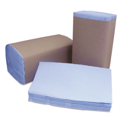 Tuff-Job Windshield Towels, 2-Ply, 9.25 x 10.25, Blue, 168/Pack, 12 Packs/Carton1