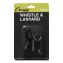 Sports Whistle with Black Nylon Lanyard, Plastic, Black, Dozen1