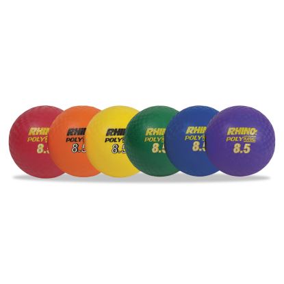 Rhino Playground Ball Set, 8.5" Diameter, Assorted Colors, 6/Set1