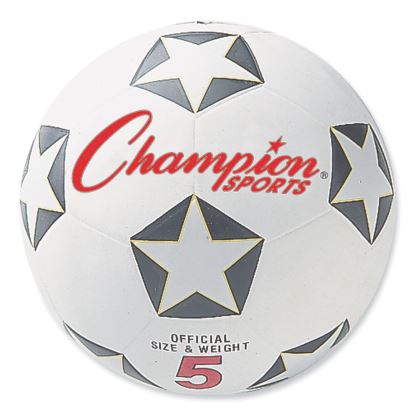 Rubber Sports Ball, For Soccer, No. 5 Size, White/Black1