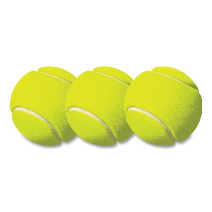 Tennis Balls, 2.5" Diameter, Yellow, 3/Pack1