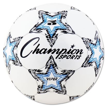 VIPER Soccer Ball, No. 5. Size, 8.5" to 9" Diameter, White1
