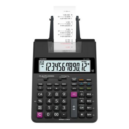 HR170R Printing Calculator, Black/Red Print, 2 Lines/Sec1