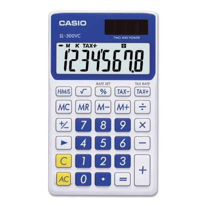 SL-300SVCBE Handheld Calculator, 8-Digit LCD, Blue1