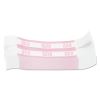 Currency Straps, Pink, $250 in Dollar Bills, 1000 Bands/Pack1