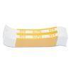 Currency Straps, Yellow, $1,000 in $10 Bills, 1000 Bands/Pack1