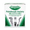 Large Variety Paint Brush Classpack, Natural; Nylon Bristles, Flat; Round Profiles, 36/Set2