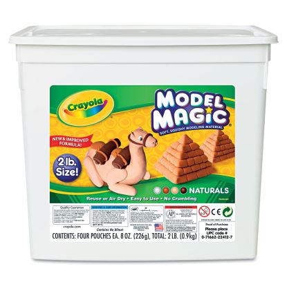 Model Magic Modeling Compound, 8 oz Packs, 4 Packs, Assorted Natural Colors, 2 lbs1