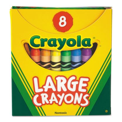 Large Crayons, Tuck Box, 8 Colors/Box1