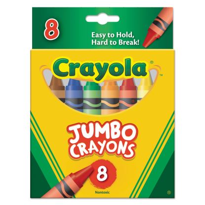 Jumbo Crayons, Assorted Colors, 8/Box1