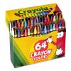 Classic Color Crayons in Flip-Top Pack with Sharpener, 64 Colors/Pack2