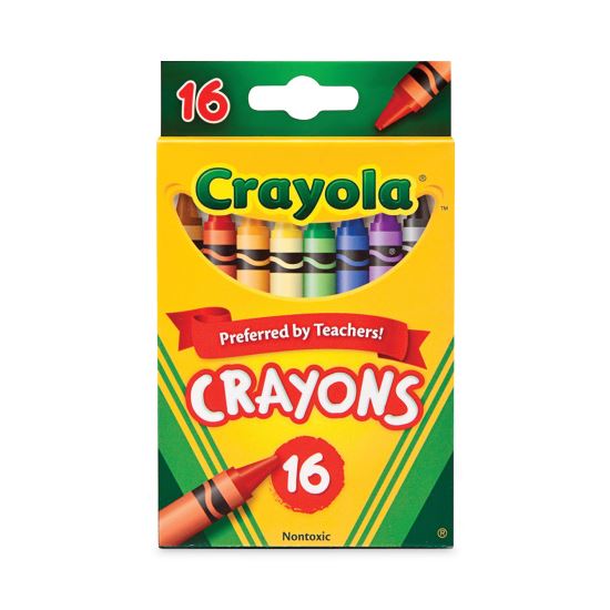 Classic Color Crayons, Peggable Retail Pack, 16 Colors/Pack1