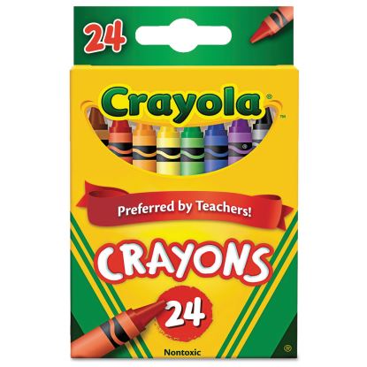 Classic Color Crayons, Peggable Retail Pack, 24 Colors/Pack1