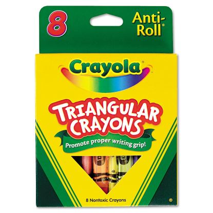 Triangular Crayons, 8 Colors/Box1