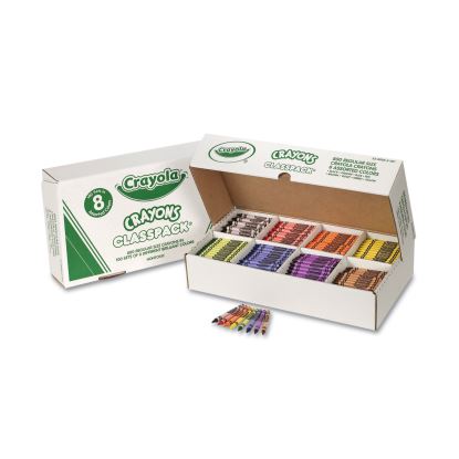 Classpack Regular Crayons, 8 Colors, 800/Box1
