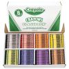 Classpack Regular Crayons, 8 Colors, 800/Box2