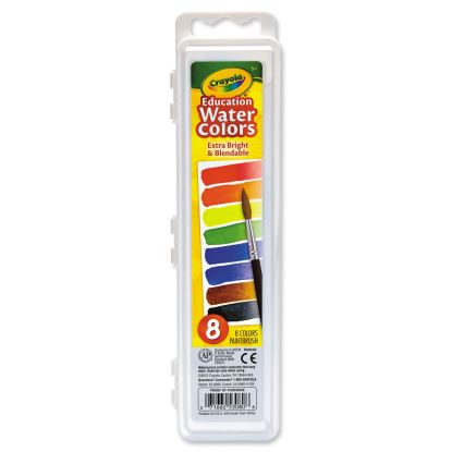 Watercolors, 8 Assorted Colors, Palette Tray1